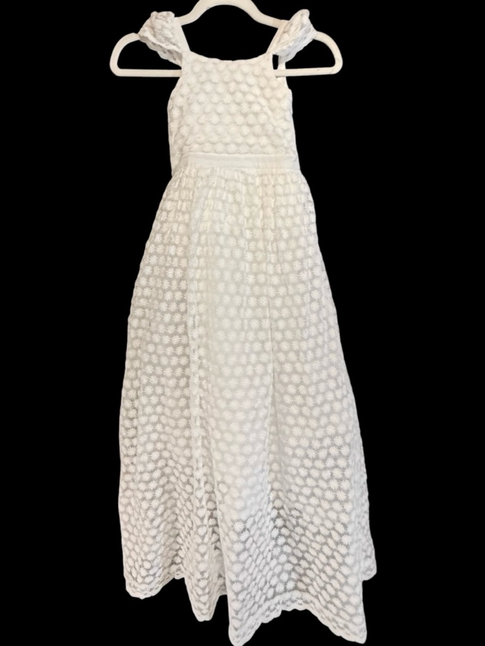 Show Me Your Mumu Layered White Floral Overlay Formal Dress Flower Girl New
